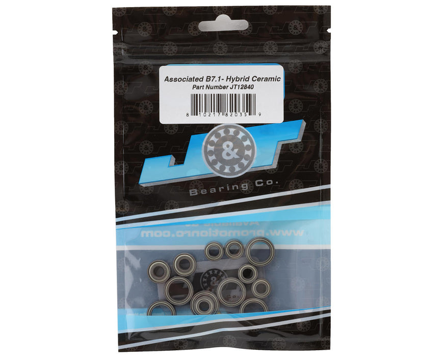 J&T Bearing Co. Team Associated RC10B7.1 Ball Bearings Kit (Hybrid Ceramic)