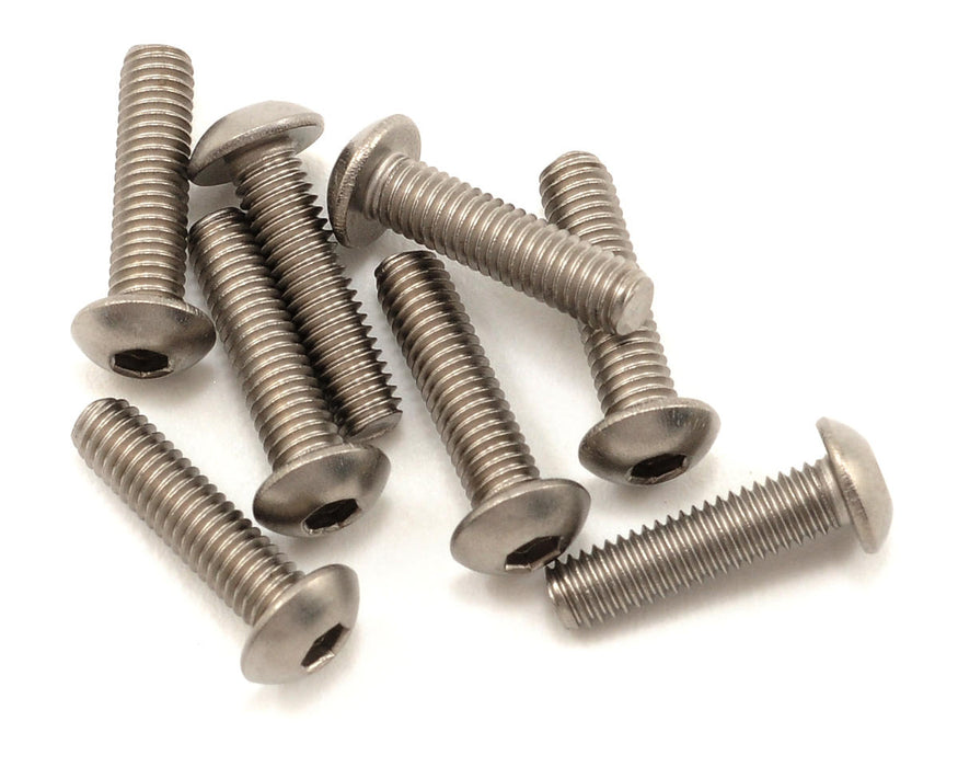 Kyosho 3x12mm Titanium Button Head Hex Screw (8)