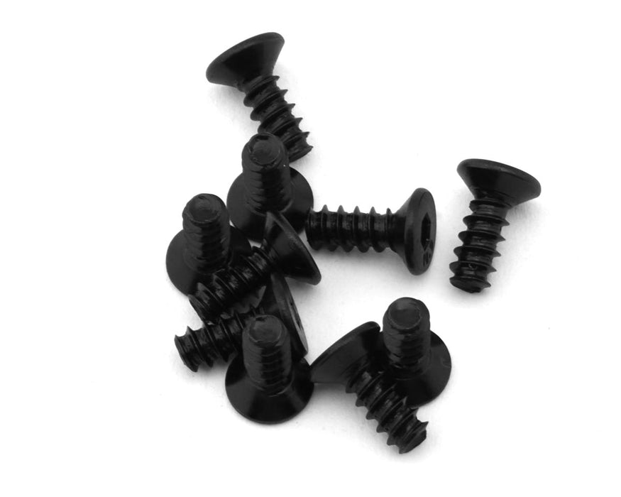 Kyosho 3x8mm Self Tapping Flat Head Screws (10)