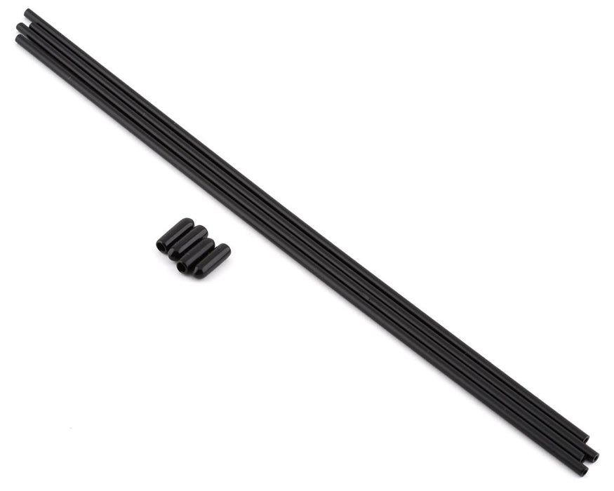 Kyosho Antenna Tubes & Antenna Caps (Black) (4)