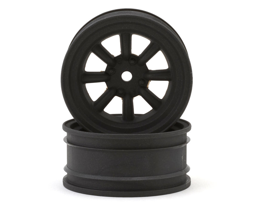 Kyosho Fazer FZD2 8-Spoke Watanabe Wheels (Black Metal) (2) (5mm Offset)