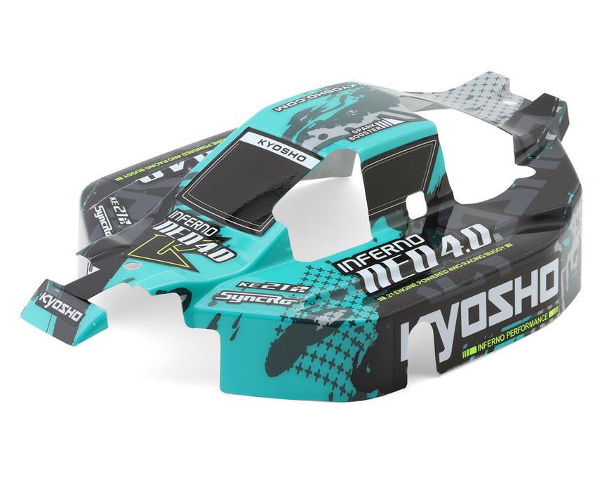 Kyosho Inferno NEO 4.0 T2 Pre-Painted Nitro Buggy Body (Green)