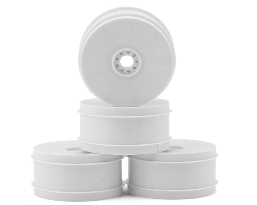 Kyosho 17mm Hex MP9 TKI4 1/8 Off-Road Dish Wheels (White) (4) (Hard)