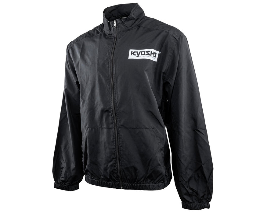 Kyosho Box Logo Full Zip Windbreaker Sweater (Black) (3XL)