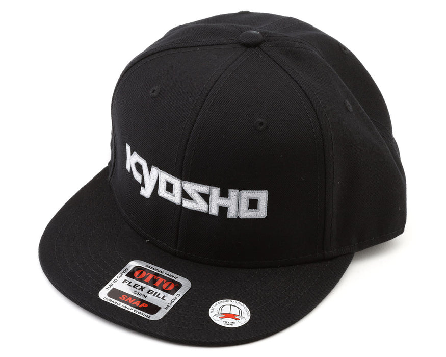 Kyosho Snapback Flatbill Hat (Black) (One Size Fits Most)