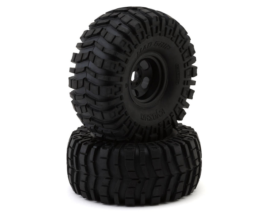 Kyosho 1/8 Mad Crusher Pre-Mounted Tires w17mm Hex (Black) (2)