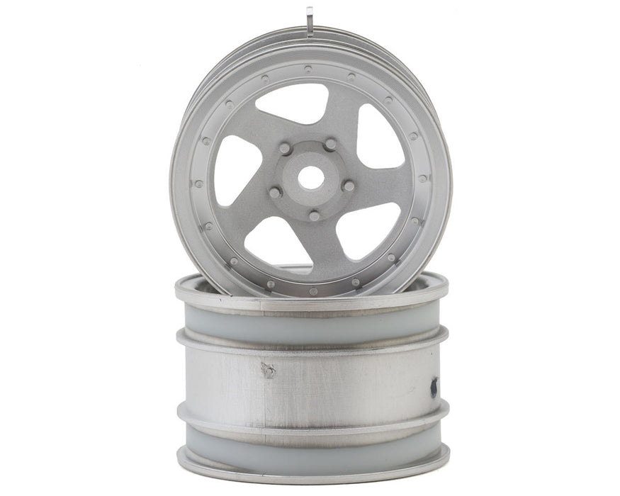 Kyosho Optima 43mm 5-Spoke Wheels (Satin Chrome) (2)