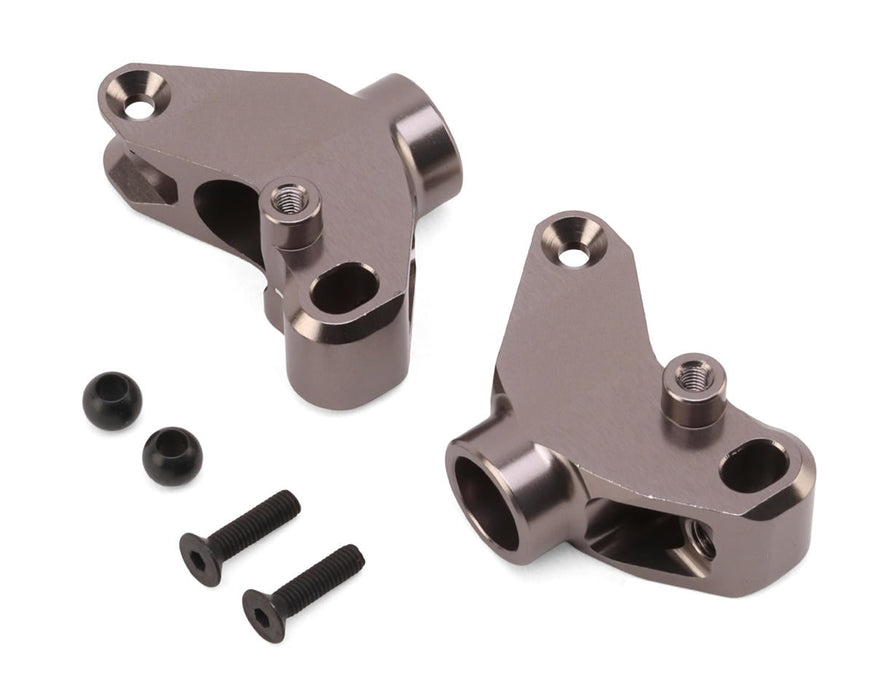 Kyosho Optima Aluminum Rear Hub Carriers (Gun Metal) (2)