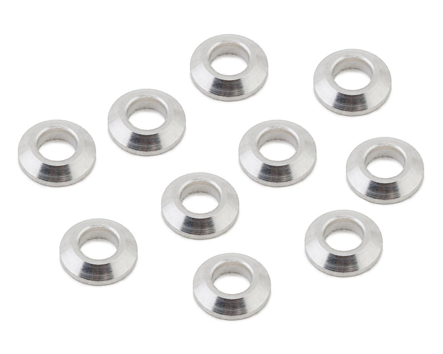 Kyosho 3x6mm Tapered Washer (Silver) (10)