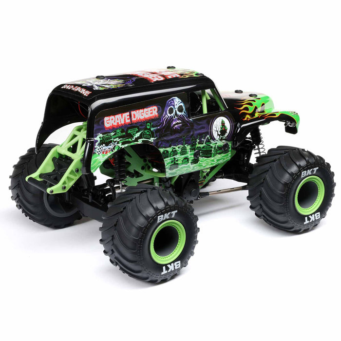 1/18 Mini LMT 4WD Grave Digger Monster Truck Brossé RTR