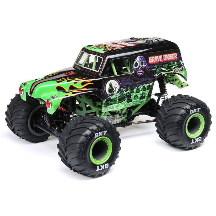 1/18 Mini LMT 4WD Grave Digger Monster Truck Brossé RTR