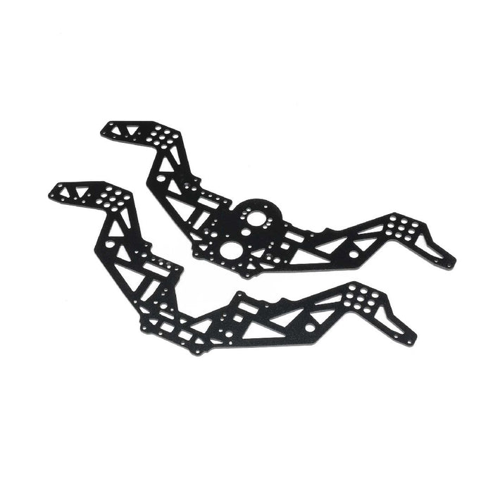 Losi Chassis Plate Set V2, Black: Mini LMT Megalodon