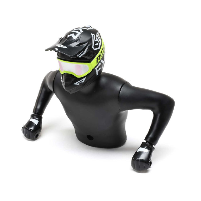 Losi Rider Figure Upper, FXR Yellow: PM-SM