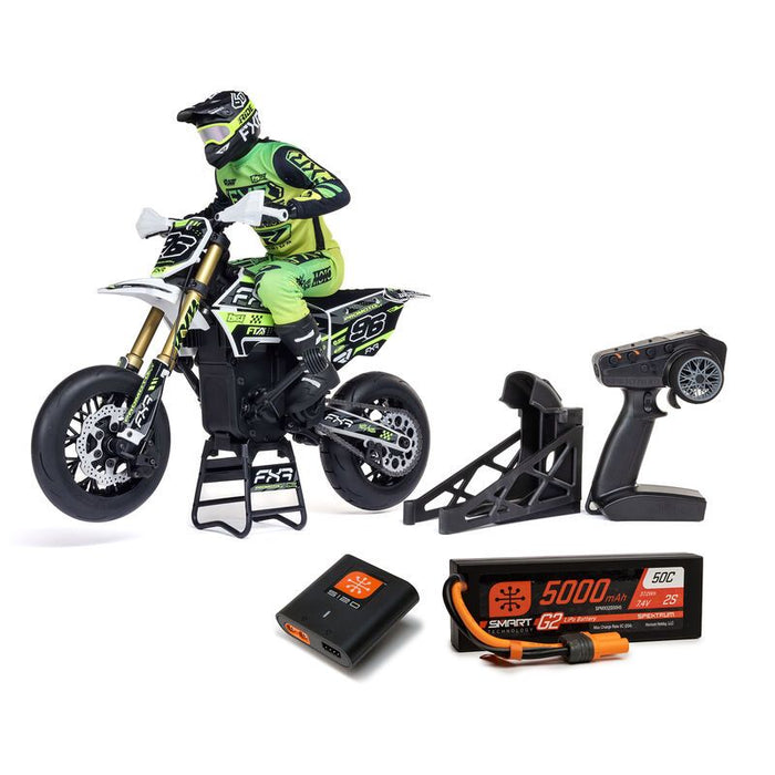 Losi 1/4 Promoto-SM Super Moto Motorcycle RTR - FXR White