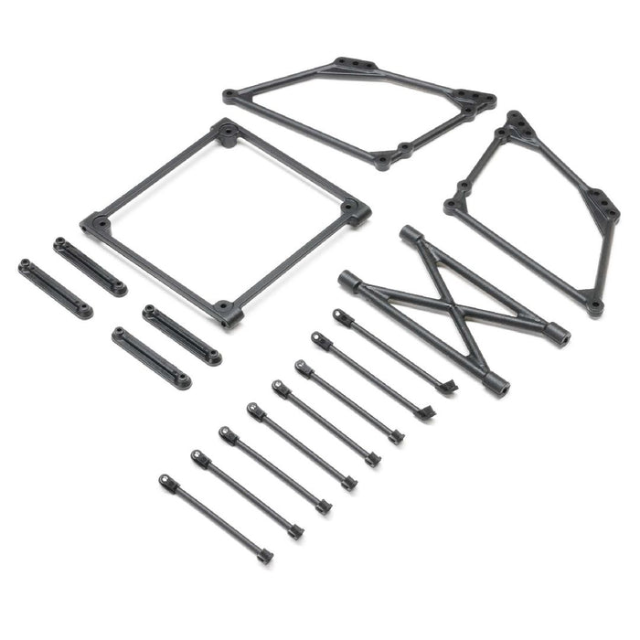 Losi Top Wing Mount Set, Black: 22S Sprint