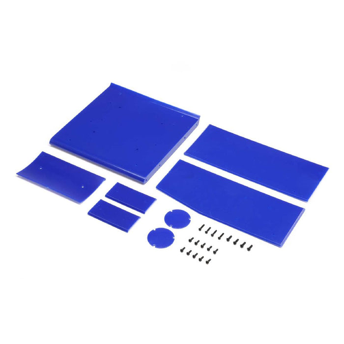 Losi Wing Panel Set, Blue: 22S Sprint