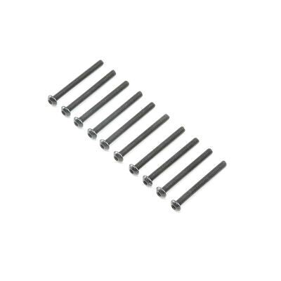 Losi Button Head Screws M3x30mm (10)