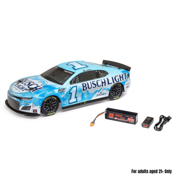 Losi 1/12 NASCAR Chastain #1 Brushed AWD RTR (B&C Incl) -  Blue