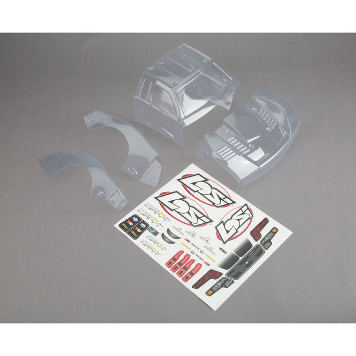 Losi Body Set, Clear: Baja Rey