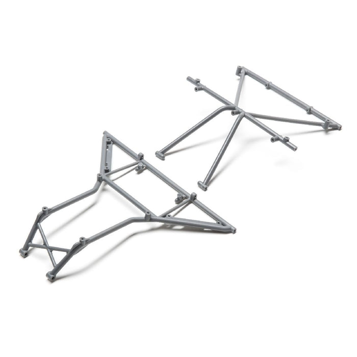 Losi Roll Cage, Roof, Front, Gray: Rock Rey