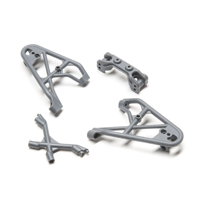 Losi Fr Shk Tower/Brace & Camber Link Mnt,Gray:Rock Rey