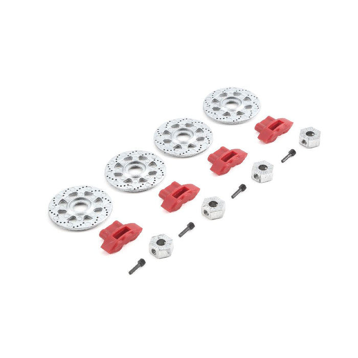 Losi Hex, Rotor, Caliper & Pin Set (4): Baja Rey