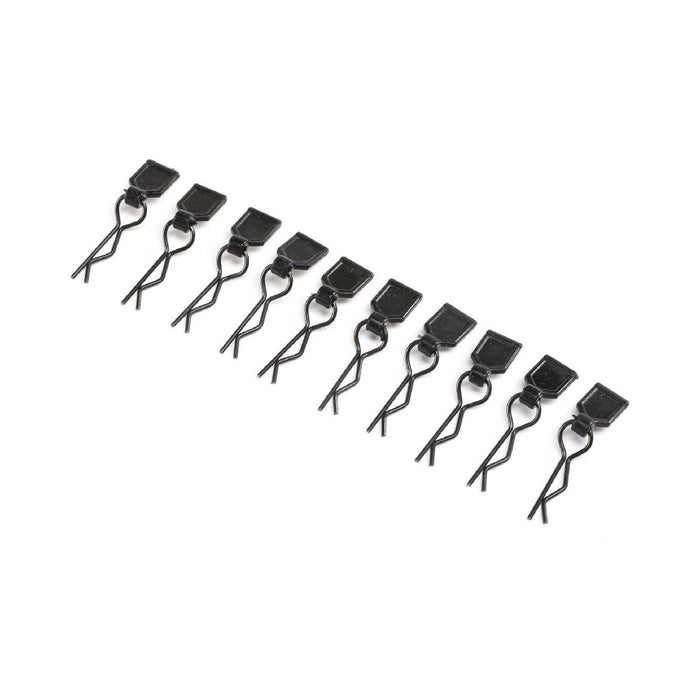 Losi Body Clips, Black, Small (10): LMT