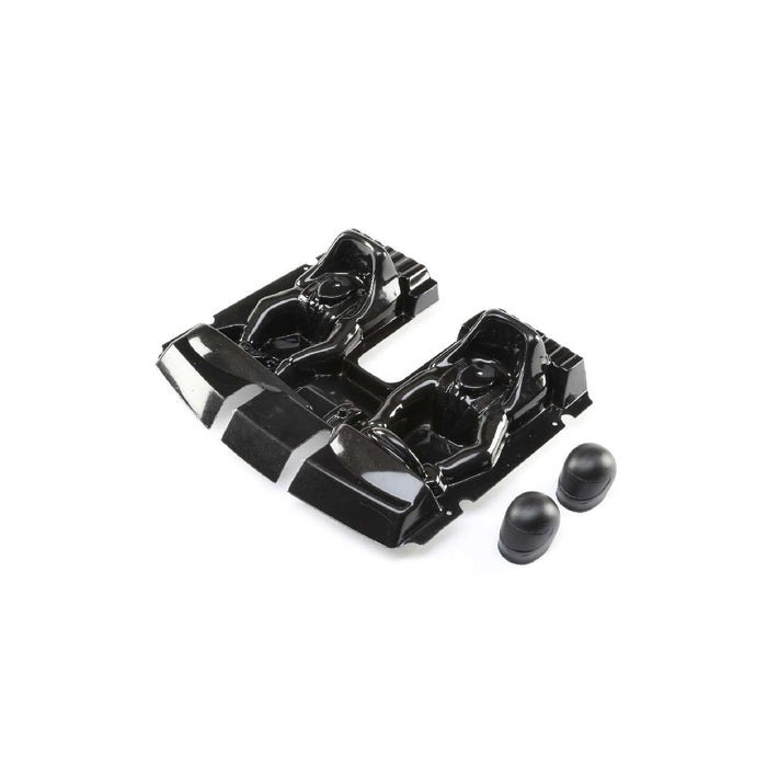 Losi Interior Set w/Helmets, Clear: Super Baja Rey