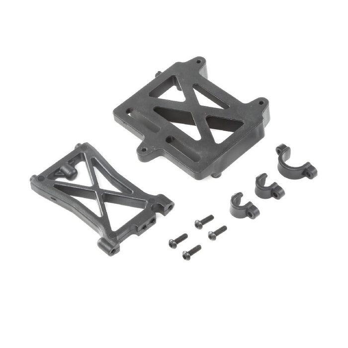Losi ESC Mount Plate, Standoff & Clamps: DBXL-E