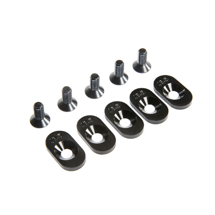 Losi Engine Mount Insert & Screws, Black, 18.5T (5): 5ive-T 2.0