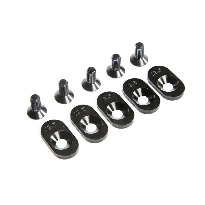 Losi EngineMount Insert & Screws, Black, 19.5T (5): 5ive-T 2.0