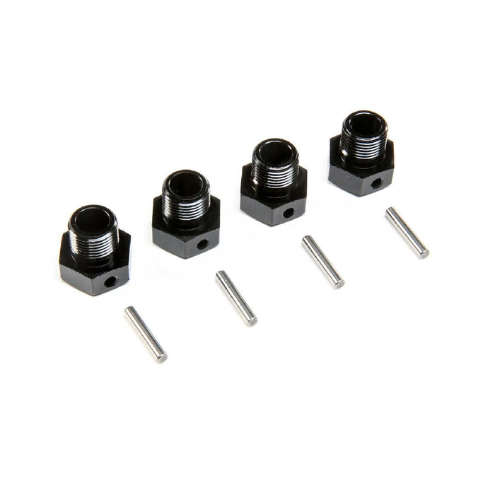 Losi 17mm Wheel Hex, Black (4): SBR 2.0