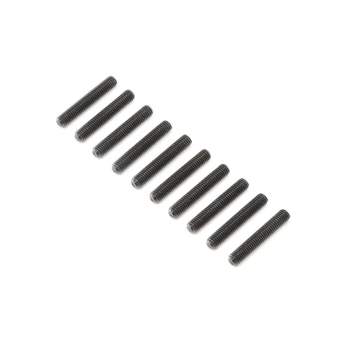 Losi Set Screws, Steel, Black Oxide, Flat Point, M5 x 30mm (10)