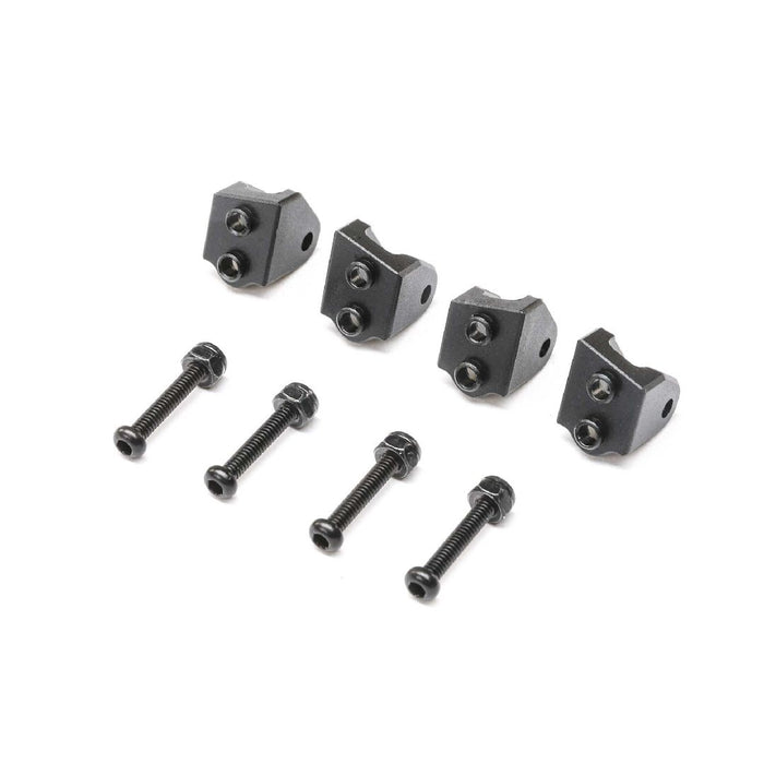 Losi Lower 4-link Mount Set,Aluminum, Black(4):Mini LMT