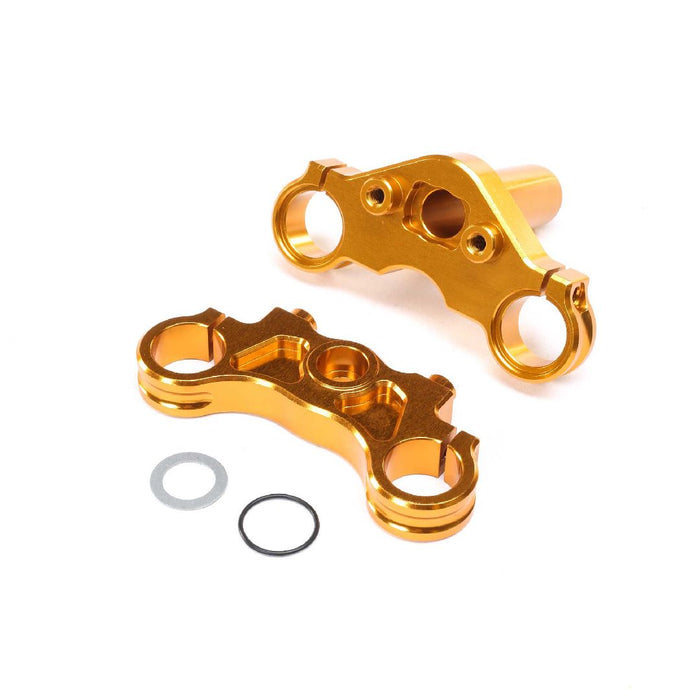 Losi Aluminum Triple Clamp Set, Gold: PM-MX