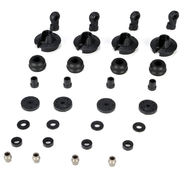 Losi Shock Plastics & Balls (4): 5IVE-T, MINI WRC