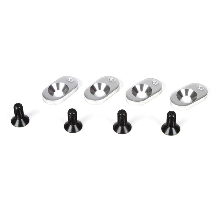 Losi Engine Mount Inserts & Screws, 19T(4): 5IVE-T, MINI WRC