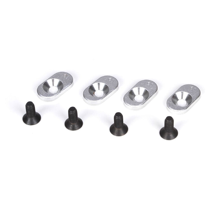 Losi Engine Mount Inserts & Screws, 19.5/58(4):5IVE-T,MINI WRC