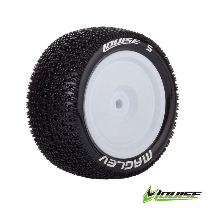 Louise R/C E-Maglev 1/10 (Soft) 12mm on White Wheel (2) (4x4, Re