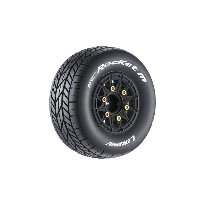 Louise R/C SC-Rocket M 2.2/3.0"- 12,14,17mm Rem Hex Blk Whls(2)