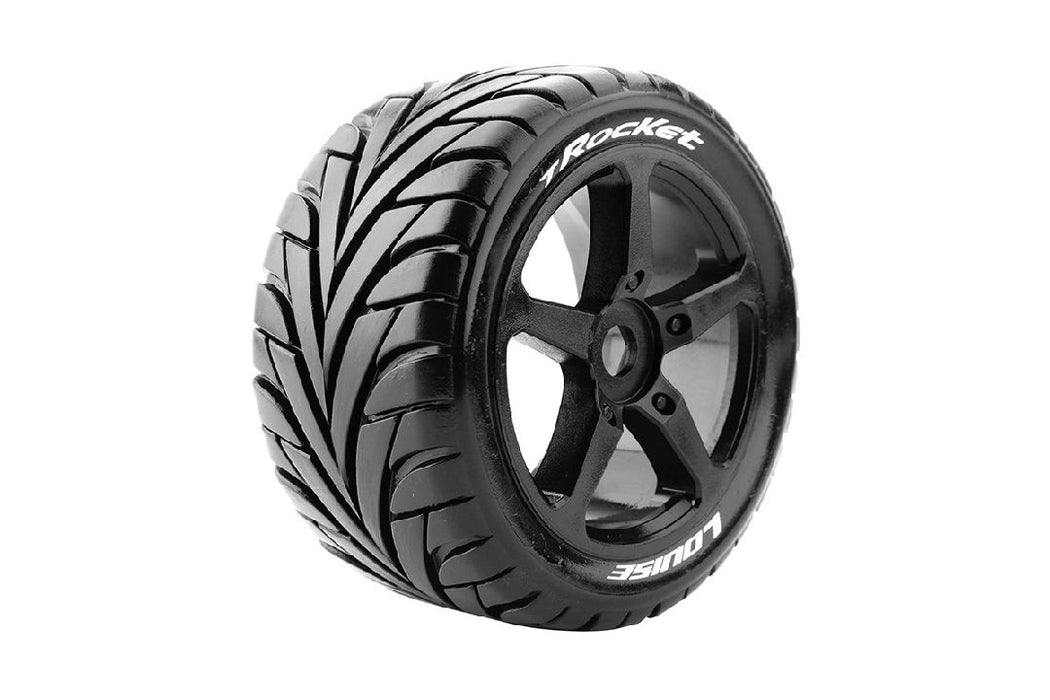 Louise R/C T-Rocket 1/8 Truggy on Spoke/Black Wheels (2)