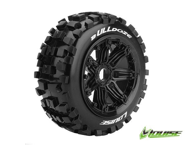 Louise R/C B-ulldoze 1/5 (Sport) 24mm on Black Wheel (2)(Front)