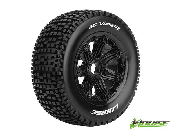 Louise R/C SC-Viper 1/5 (Sport) 24mm on Black Wheel (2) (F/R)