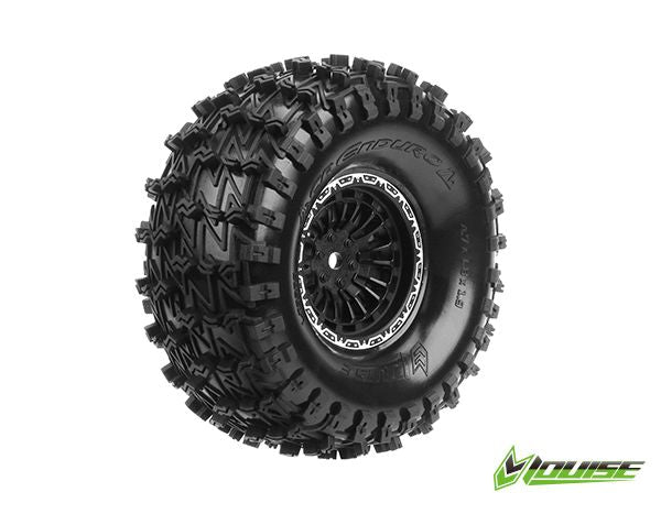 Louise R/C CR-Enduro 1.9" 12mm Hex on Black Wheels (2)