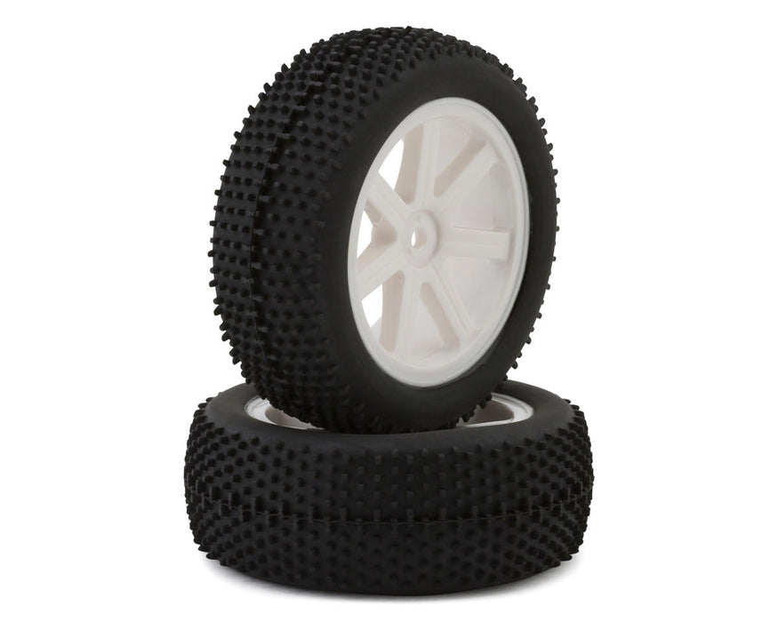 LRP VTEC 1/10 Pre-Mounted Front Buggy Tires (White) (2)