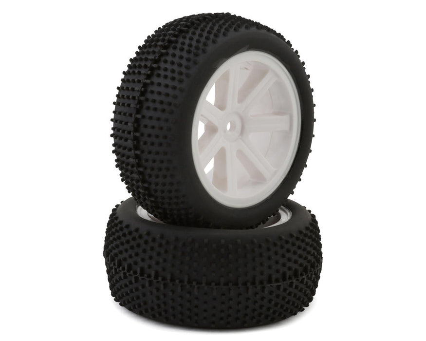 LRP VTEC 1/10 Pre-Mounted Rear Buggy Tires (White) (2)