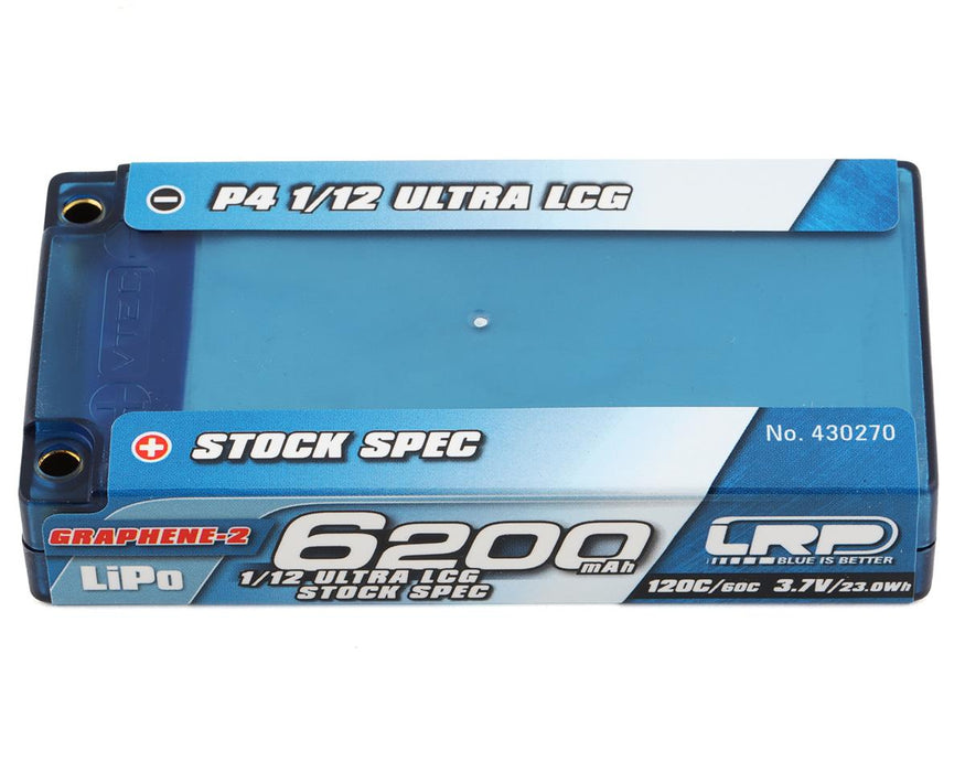 LRP P4 1S 120C Ultra LCG Graphene-2 LiPo Battery (3.7V/6200mAh)