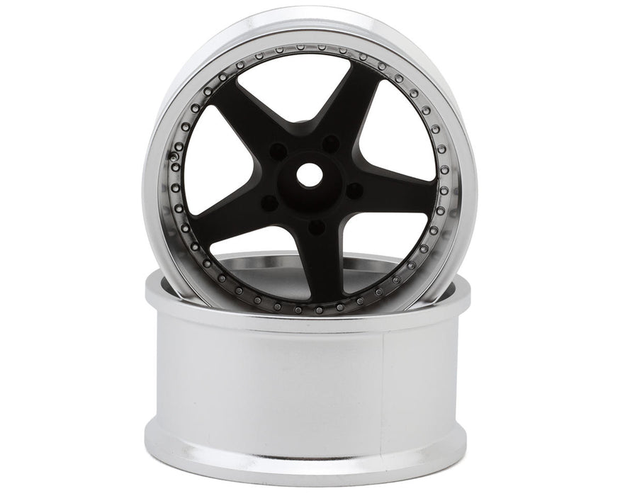 LAB Work Equip 1/10 Drift Wheels (Matte Black) (2) (6mm Offset)