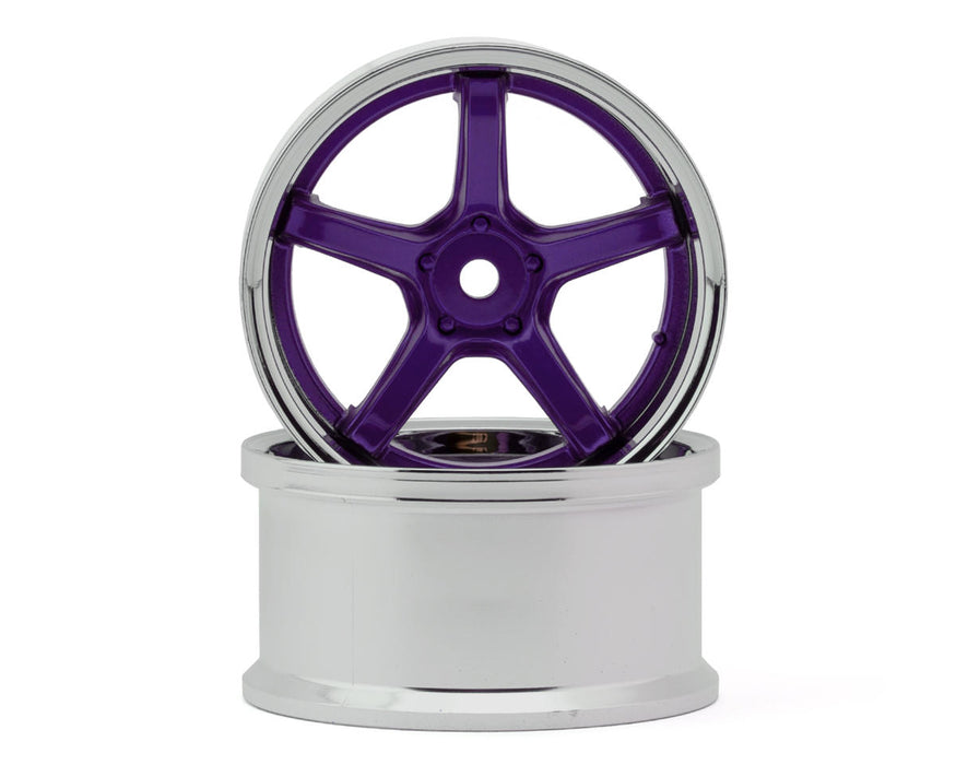 LAB Work Emotion T5R 1/10 2-Piece Concave Drift Wheels (Candy Purple) (2)