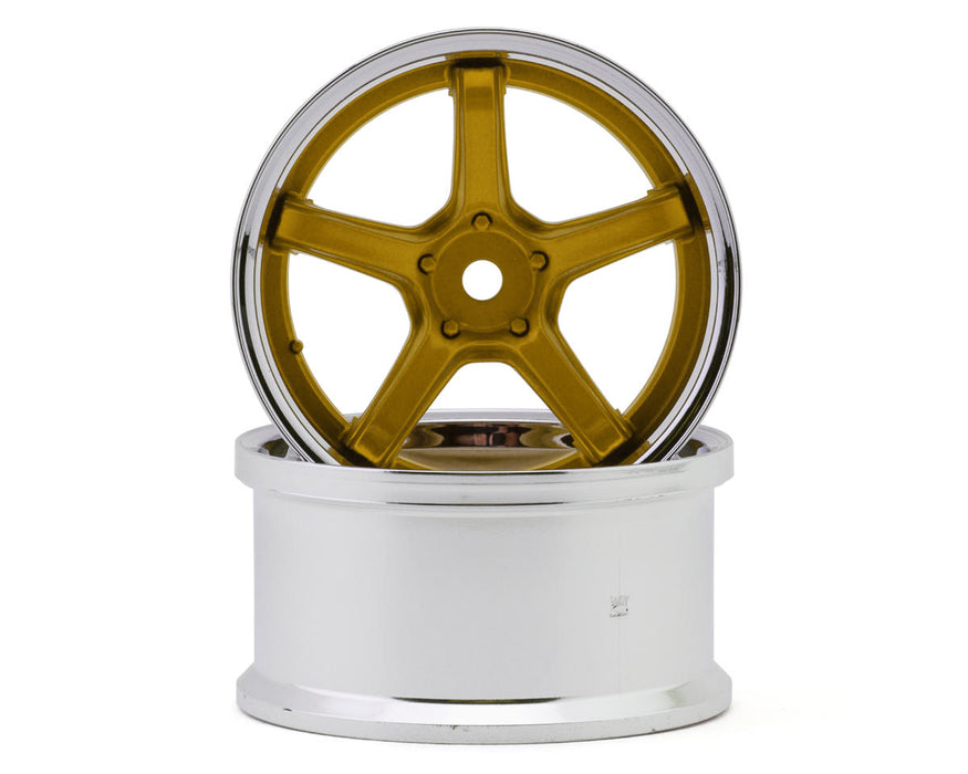 LAB Work Emotion T5R 1/10 2-Piece Concave Drift Wheels (Candy Gold) (2)